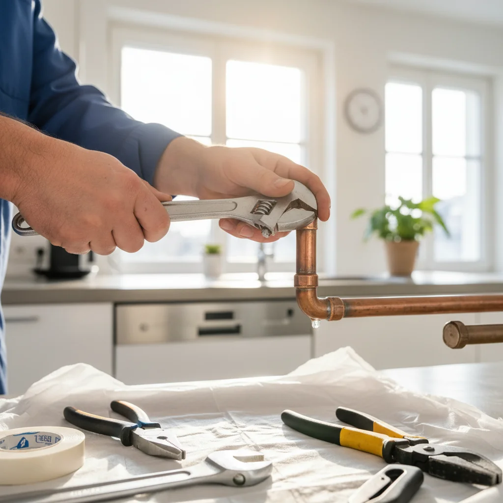 Plombier Vernier au travail
